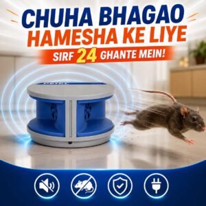 Ultrasonic Outdoor & Indoor Sound-Based Rat Repellent Device | Free Cash on Delivery | Money Back Guarantee